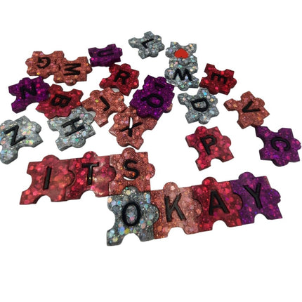 Siliconen mal puzzel letters - #itsokay#