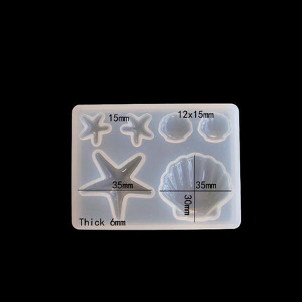 Siliconen Mal Schelp / Zeester - #itsokay#