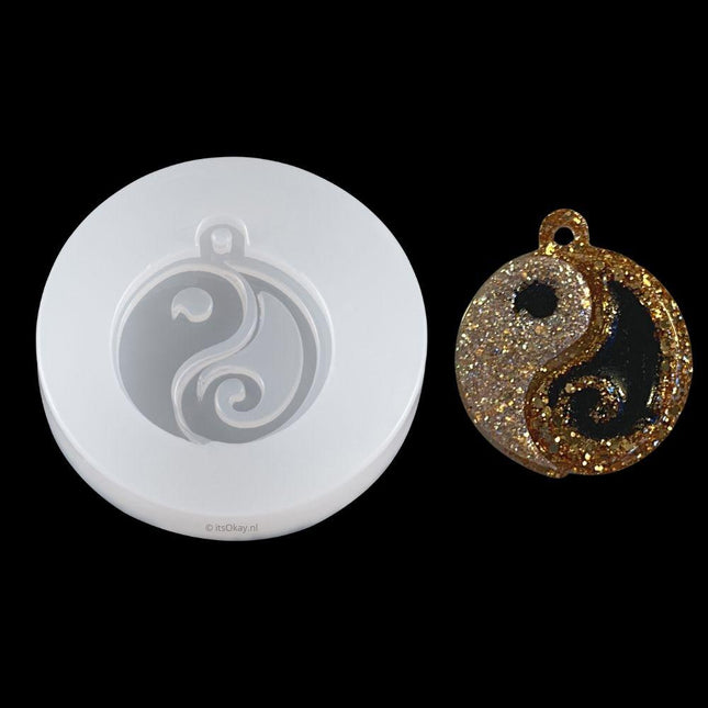 Siliconen Mal Tai Chi | Ying en Yang Ketting - #itsokay#